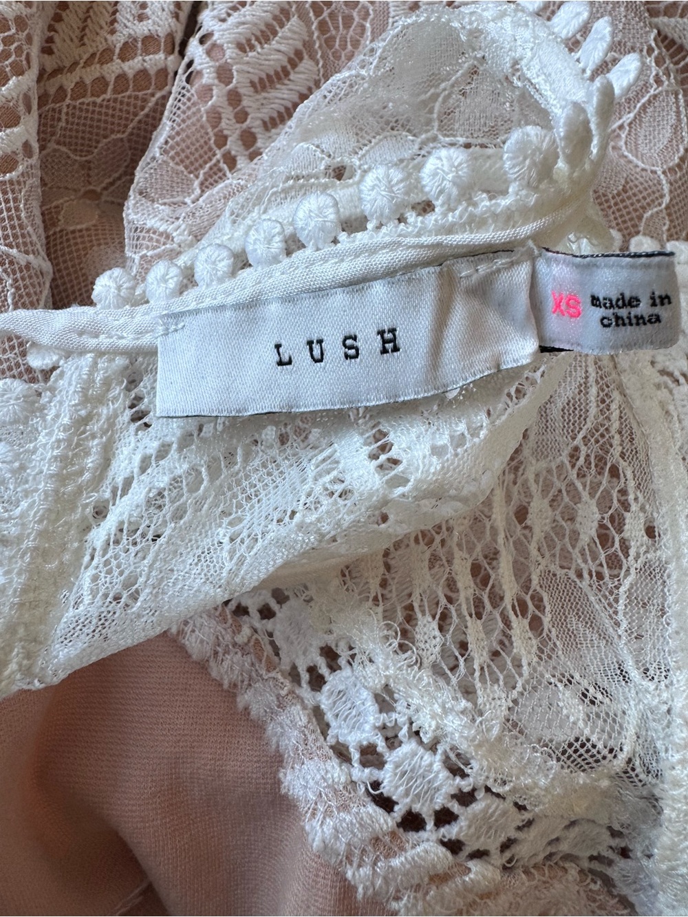 LUSH Lace Sleeveless Mini Dress - Picture 7 of 7